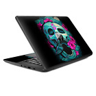 Skins Decal Wrap for HP Chromebook 14 Skull Dia De Los Muertos Design Bird