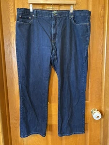 Vaqueros de mezclilla de algodón lavado oscuro BW13 LL Bean Standard Fit 44x29 - Imagen 1 de 3