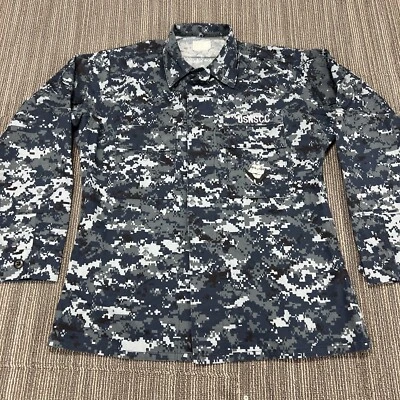 Армейская куртка мужская средний цифровой камуфляж синий серый темно-синяя форма USNSCC США - Изображение 1 из 4