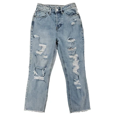 Pantalones de mezclilla Vanilla Star 90s Boyfriend cintura alta desgastados para mujer 1 (25x25) Foto 1 de 4