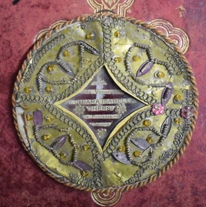 relic reliquary reliquia reliquiario VENERABILE CHIARA ISABELLA GHERSI - Imagen 1 de 3