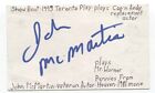 John McMartin Signed 3x5 Index Card Autograph Signature Actor