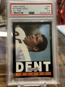 1985 Topps Football #24 Richard Dent RC PSA 7.5 NM All Pro HOF'er Chicago Bears