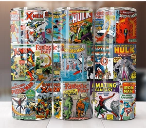 20oz Stainless Steel Tumbler Insulated Travel Mug Marvel Comics Superheroes - Picture 1 of 8