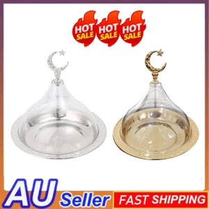Cake Stand with Acrylic Lid Party Table Candy Dish Practical Dessert Snacks TrVP - Picture 1 of 13