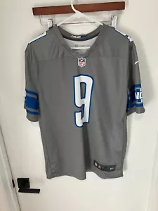 Nike Men's Matthew Stafford Silver Detroit Lions Alternate Game Jersey, Medium - Picture 1 of 7
