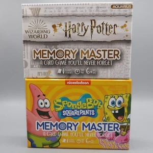 Harry Potter & SpongeBob SquarePants Memory Master Card Game Lot - Picture 1 of 7
