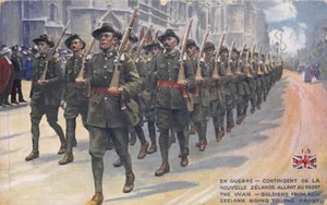 New Zealand - ANZAC - Soldiers from New Zealand parading in London during World - Picture 1 of 2