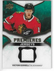2018-19 UD ICE VICTOR EJDSELL GAME-WORN JERSEY #IPJ-VE CHICAGO BLACKHAWKS - Picture 1 of 2