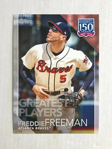 FREDDIE FREEMAN 2019 Topps 150 Years Greatest SP JUMBO 5x7 INSERT 02/49! #150-16 - Picture 1 of 3