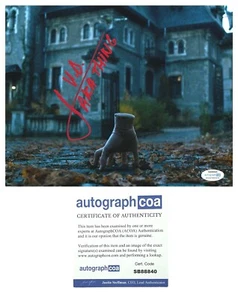 VICTOR DOROBANTU SIGNED 10x8 “THING” WEDNESDAY AUTOGRAPHED ACOA - Picture 1 of 2