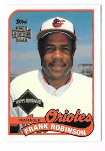 #179 TARJETA DE 1989 FRANK ROBINSON BALTIMNORE OROLE #774 - ARCHIVOS TOPPS CASI NUEVO - COMO NUEVO 2002 - Imagen 1 de 2