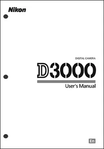 Nikon D3000 User Manual Guide Instruction Operator Manual - Picture 1 of 1