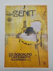 Ritaglio Pubblicità D'Epoca Marca Zenit Borsalino fu Lazzaro Alessandria Italia - Picture 1 of 1