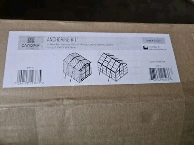 Kit de anclaje Canopia para cobertizo de claraboya serie 6’ y 8’ NUEVO Foto 1 de 2