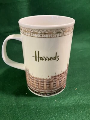 Taza de café/té Harrods Knightsbridge Fine Bone China con gráfico de escaparate Foto 1 de 4