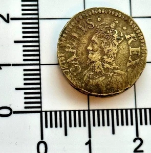 a4: Peso de moneda oficial de la moneda Charles 1st 1625-49 para oro martillado Unite - Imagen 1 de 2