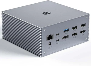Tiergrade USB C Docking Station Dual 4K 60W PD Charging Dock TG-DC001 - Gray - Picture 1 of 5