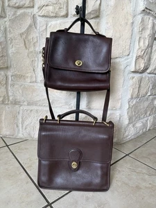 (2) Bolso Bandolera Coach Willis Station de Colección Cartera 9927 y 9870 con correa - Imagen 1 de 13