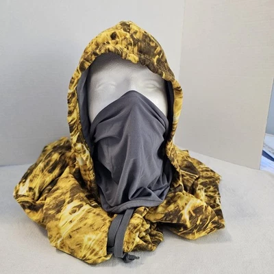 Mossy Oak Elements Agua Hombres Manga Larga Forrada Camuflada Pesca Sudadera con Capucha con Mascarilla  Foto 1 de 4