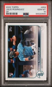 Julio Rodriguez 2022 Topps SP #659 PSA 10 Seattle Mariners - Picture 1 of 2