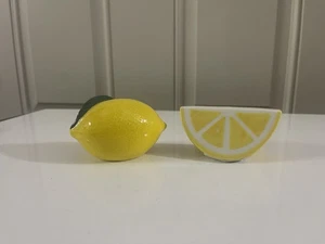 Lenox KATE SPADE --With A Twist LEMON Salt/Pepper Set-RARE-NEW NO BOX - Picture 1 of 7