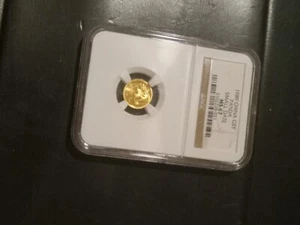1989 China 1/20 oz Gold Panda 5 Yuan NGC MS-69 Small Date - Picture 1 of 2
