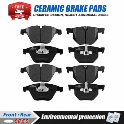 Передние задние керамические тормозные колодки для 2007 - 2013 BMW 335i 335xi 335i xDrive - Изображение 1 из 4