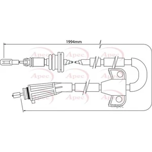 Cable de freno APEC (CAB1511) pieza de ingeniería de precisión calidad OE - Imagen 1 de 2