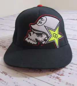 Rockstar Energy Drink Metal Mulisha schwarz Logo Mütze FlexFit Wollmischung Herren Sm-M - Bild 1 von 12