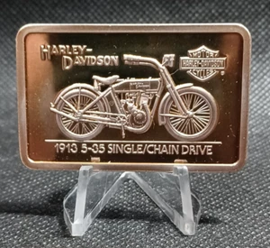1913 Harley-Davidson 5-35 Single .999 1.4 ozt Ingot Box/COA - Picture 1 of 9