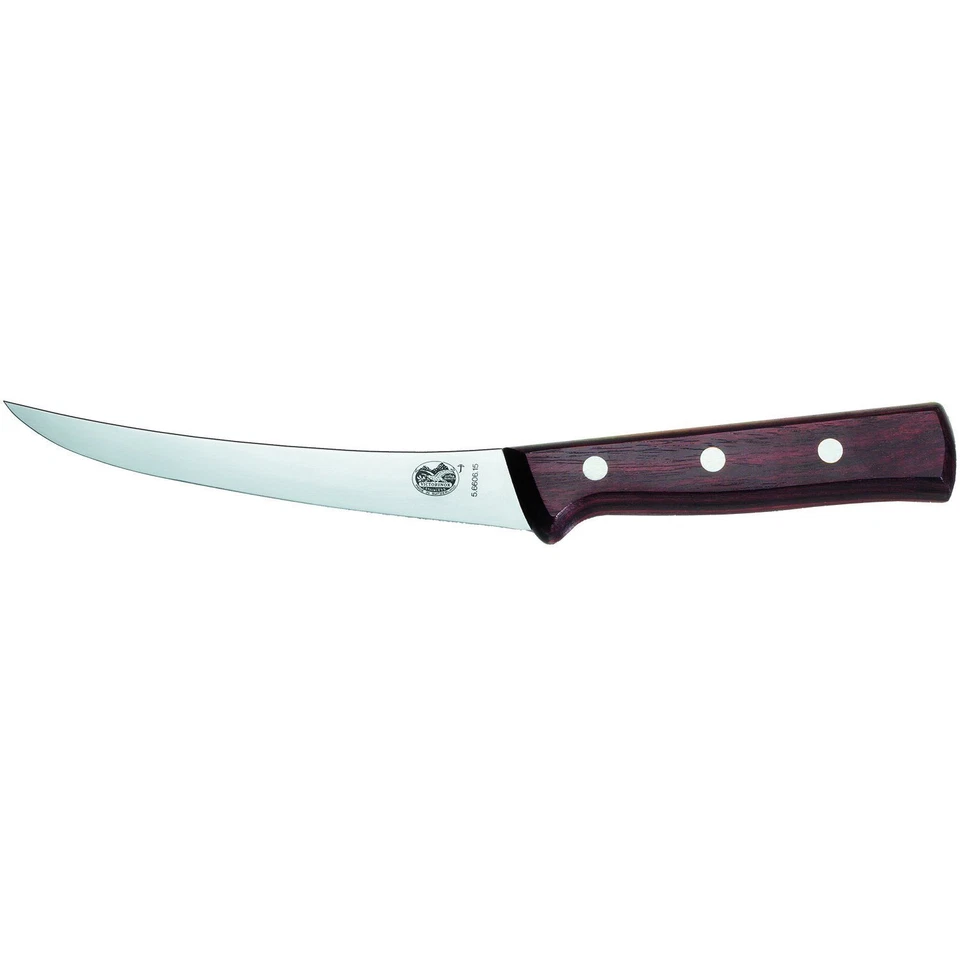 Cuchillo deshuesador curvo flexible Victorinox 40019 6 pulgadas mango de palo de rosa Foto 1 de 1