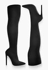 2023 new Feminine thin high heel elastic knitted knee socks boots