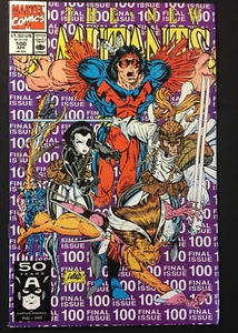 NEW MUTANTS 100 KEY ISSUE! 1st app X FORCE TEAM NM V 1 ROB LIEFELD DOUBLE SIZE - Picture 1 of 2