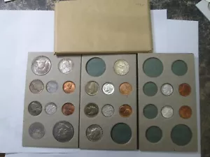 1955 US Mint Silver PDS UNCIRCULATED Set WITH ORIGINAL PACKING - Picture 1 of 4
