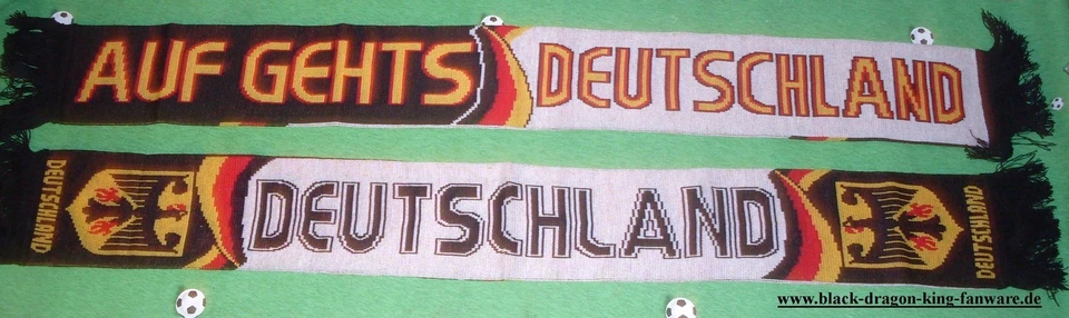 Deutschland Schal "AUF GEHTS.." BRD EM WM Strickschal Fan Scarf Germany D +NEU+  - Bild 1 von 1