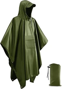 Poncho Impermeable Victoper Adulto, Reutilizable Verde Adulto Poncho Impermeable - Imagen 1 de 1