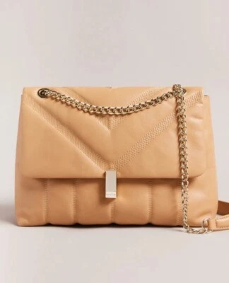 Bolso Bandolera Ted Baker Ayasie Cuero Puffer Camel Foto 1 de 4
