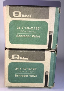 2ea QTubes TU5734 24" X 1.9-2.125" ISO 47/57-507 Schrader Valve Bike Tube-SHIP24 - Picture 1 of 12