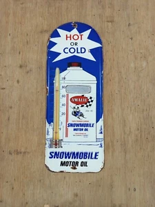 Vintage Type AMALIE snowmobile Thermometer Plate merchandise advertising Store - Picture 1 of 19