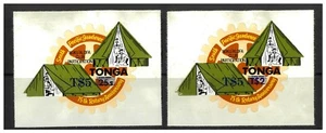 Tonga 1980 T$5 Surcharges On Scout/Rotary 25s & T$2 Stamps SG773a/b MUH 12-1 - Picture 1 of 1