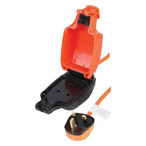 15M Weatherproof Mains Outdoor Garden Extension Lead IP54 Orange 1 Socket 13A - Picture 1 of 1