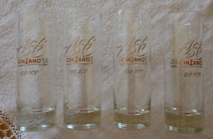 Asti Cinzano on ice 4er Set Gläser für Longdrink  22 cl - 0,1L Gläser