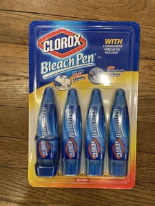 Penne candeggina Clorox confezione da 4 2 oz ogni azienda Clorox nuove con supporto magnetico - Foto 1 di 2