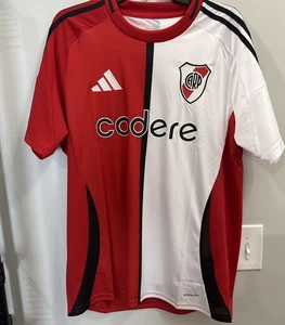 Adidas River Plate Soccer Jersey Third Men's Size Large 24/25 Red Argentina - Picture 1 of 9