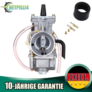 34mm Flachschieber Vergaser Ersatz für Motorrad 2/4 T 50cc bis 350cc Motoren DE - Bild 1 von 6