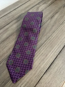 Corbata para hombre Brooks Brothers establecida 1818 púrpura verde rojo abstracta de colección - Imagen 1 de 11