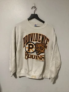 Vintage Providence Bruins Pullover Herren Large weiß AHL Hockey Crewneck 90s - Bild 1 von 15