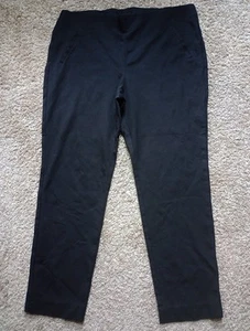 CHICO’S Damen Hose schwarz gerades Bein Stretch Polyestermischung Größe 3 Regular - Bild 1 von 5