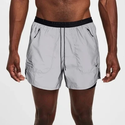 Pantalones Cortos Reflectantes Nike Dri-Fit ADV Running Division 4” Forrados Plateados Talla Mediana Foto 1 de 4